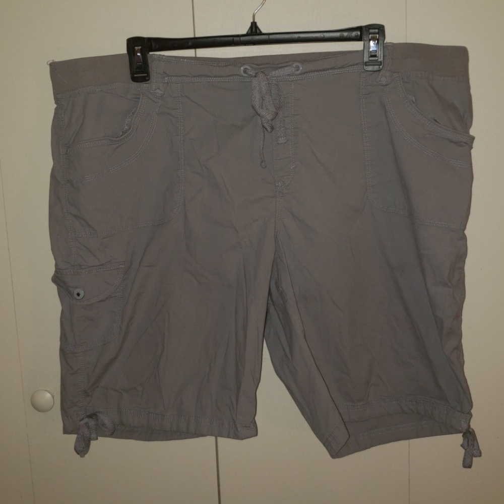 Grey cotton shorts
